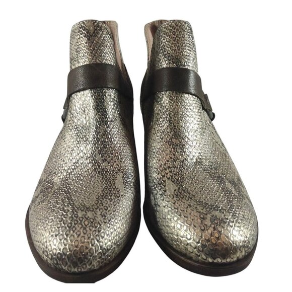 Lucky Brand Bernaeh Women's Size 8M Snakeskin Ankle Boots - Picture 2 of 8